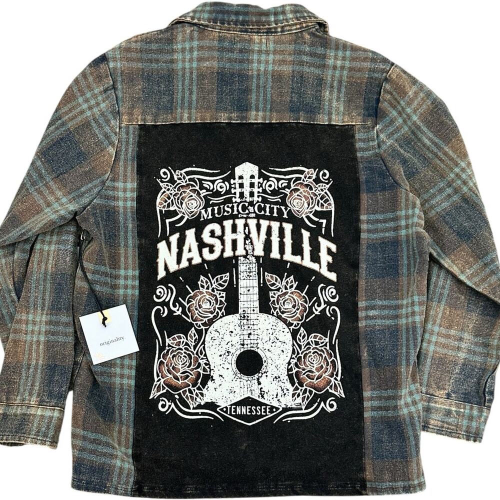 ORIGINALITY Girls NASHVILLE Button Down Medium NWT
